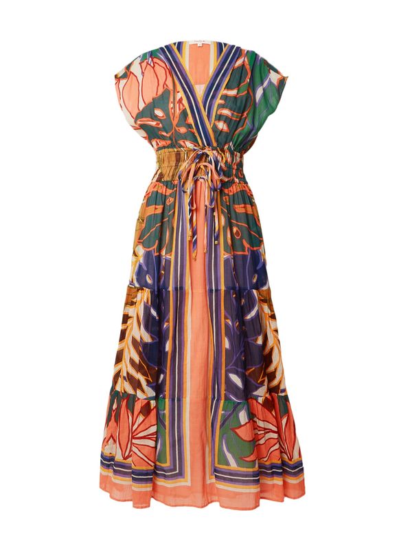 Derhy Derhy Рокля  синьо / кафяво / зелено / праскова