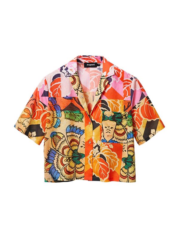 Desigual Desigual Блуза 'Avinyon'  синьо / зелено / оранжево / розово