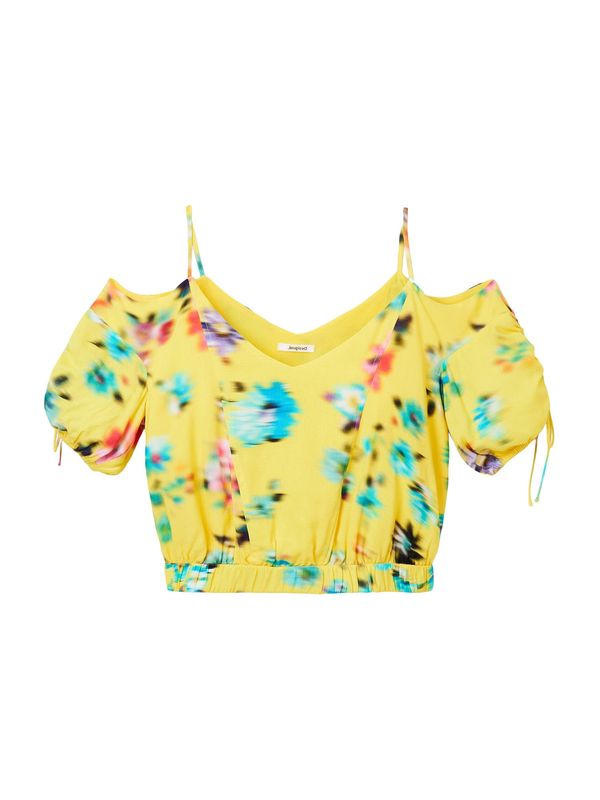 Desigual Desigual Блуза 'BETTY'  светлосиньо / жълто / лилав / черно