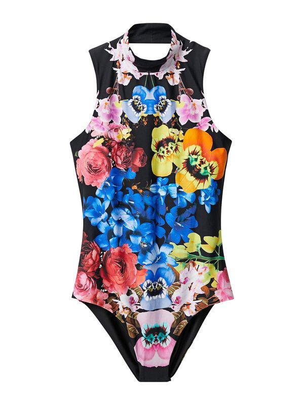 Desigual Desigual Блуза боди 'Lyon'  кралско синьо / оранжево / огнено червено / черно