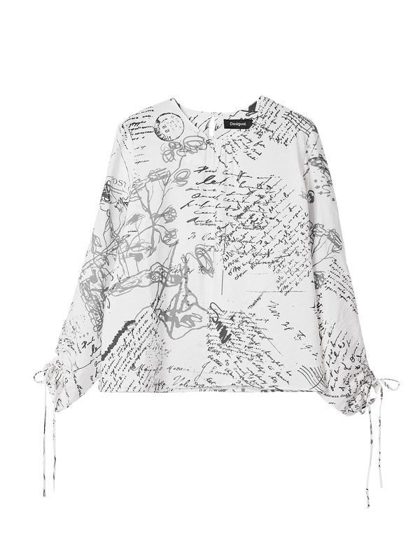 Desigual Desigual Блуза  черно / бяло