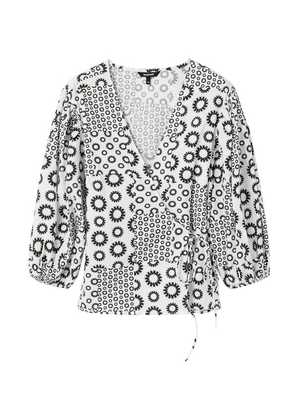 Desigual Desigual Блуза  черно / бяло