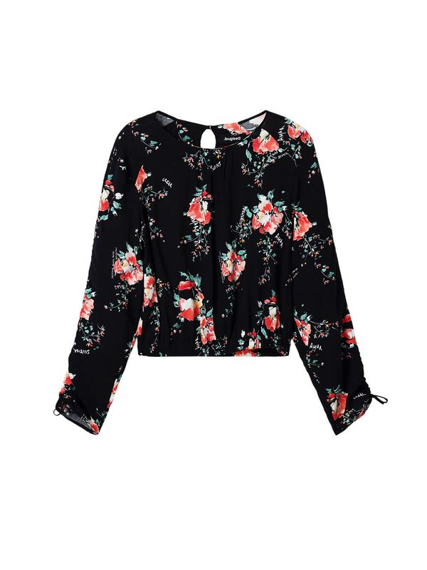 Desigual Desigual Блуза 'Keira'  мента / гренадин / черно / бяло