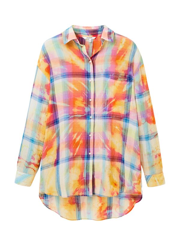 Desigual Desigual Блуза 'Quebec'  циан / жълто / тъмнооранжево / светлорозово