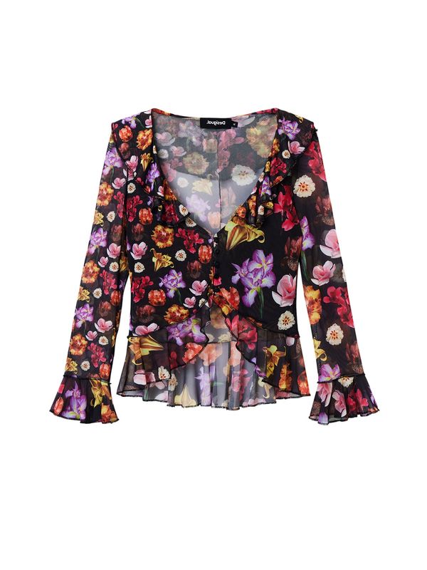 Desigual Desigual Блуза 'Sala'  лилав / оранжево / черно