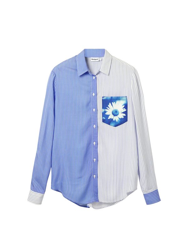 Desigual Desigual Блуза  синьо / бяло