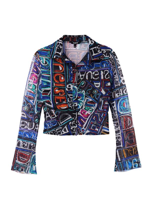 Desigual Desigual Блуза  синьо / пъстро / алено / черно