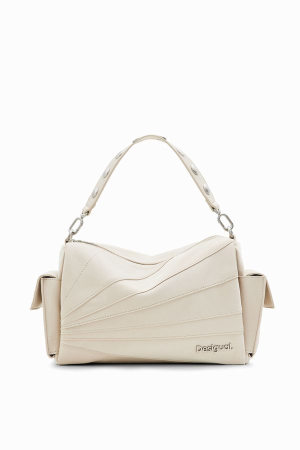 Desigual Desigual Чанта с презрамки 'Machina'  злато / бял памук