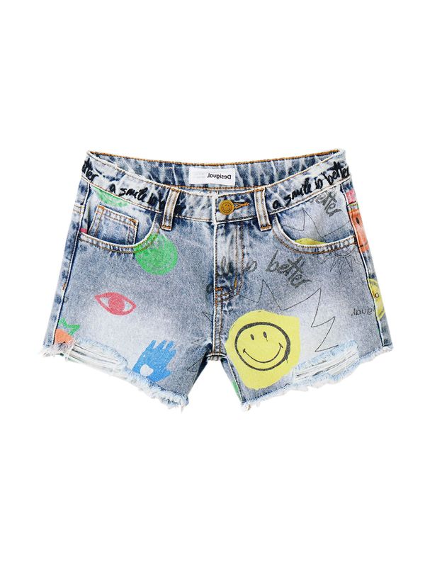 Desigual Desigual Дънки  тюркоазен / син деним / лимоненожълто / черно