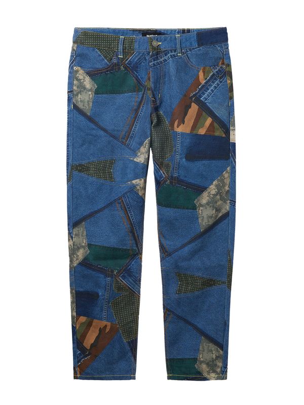 Desigual Desigual Дънки 'Velez'  син деним / кафяво / зелено