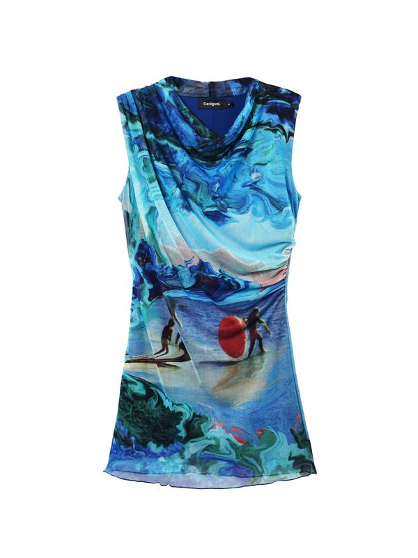 Desigual Desigual Лятна рокля 'M. Christian Lacroix'  кобалтово синьо / небесносиньо / смарагдово зелено / червено