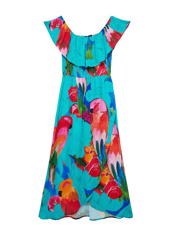 Desigual Desigual Лятна рокля 'Pahoa'  синьо / тюркоазен / корал / бледорозово