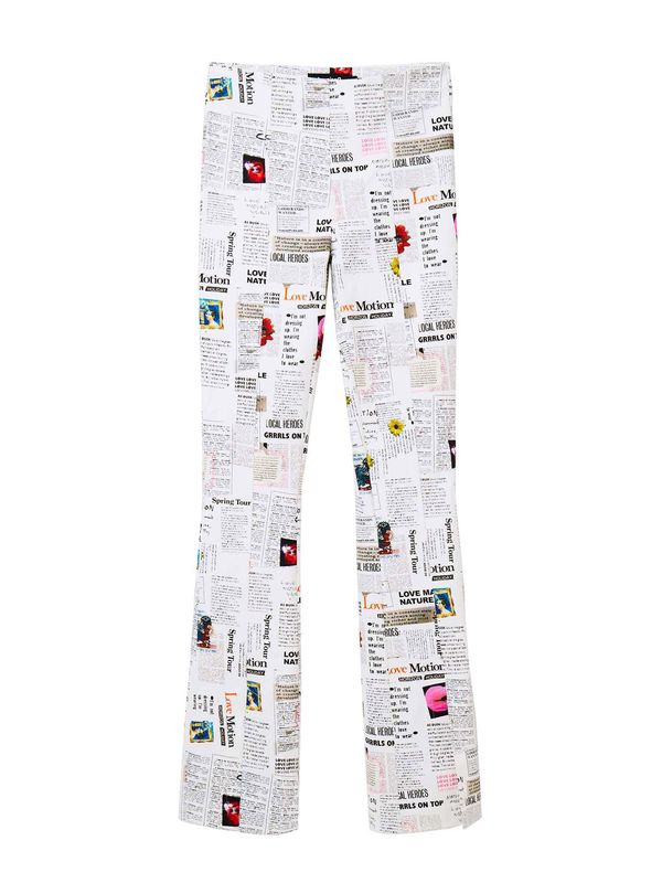 Desigual Desigual Панталон  бледорозово / червено / черно / бяло