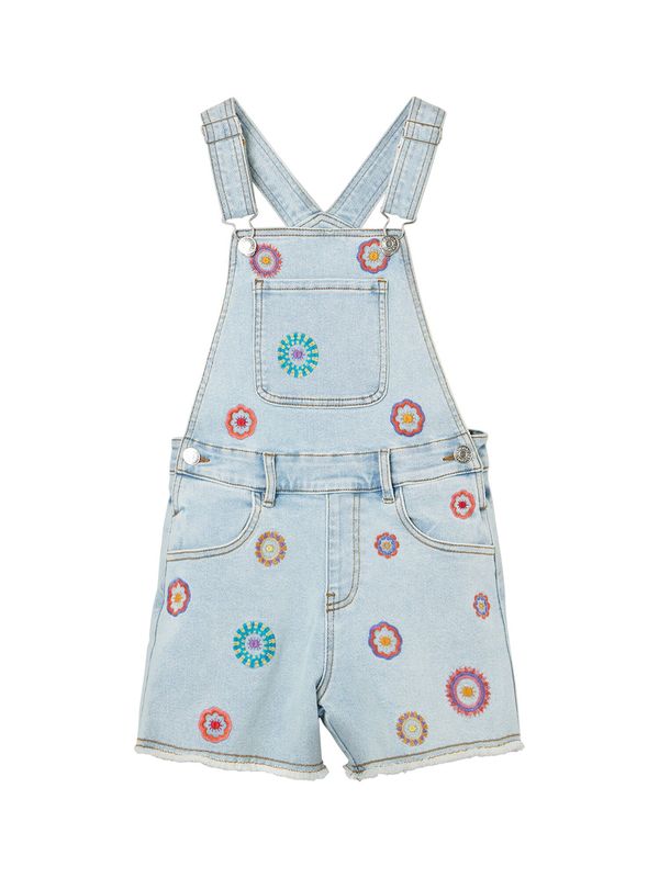 Desigual Desigual Панталон с презрамки  синьо / пъстро