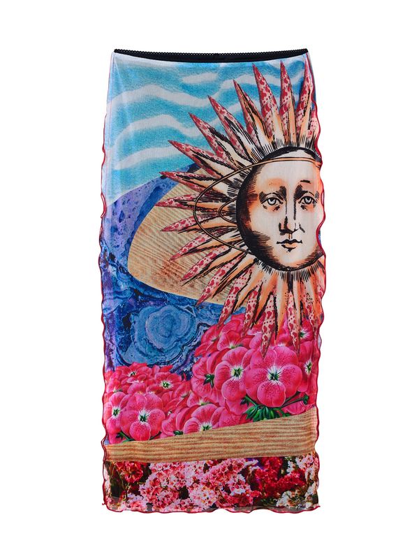 Desigual Desigual Пола 'Ania'  цвят "пясък" / светлосиньо / пъстро / фуксия