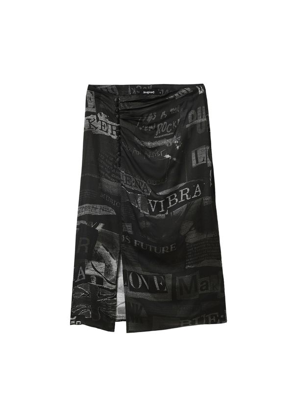 Desigual Desigual Пола 'Letters'  сиво / черно