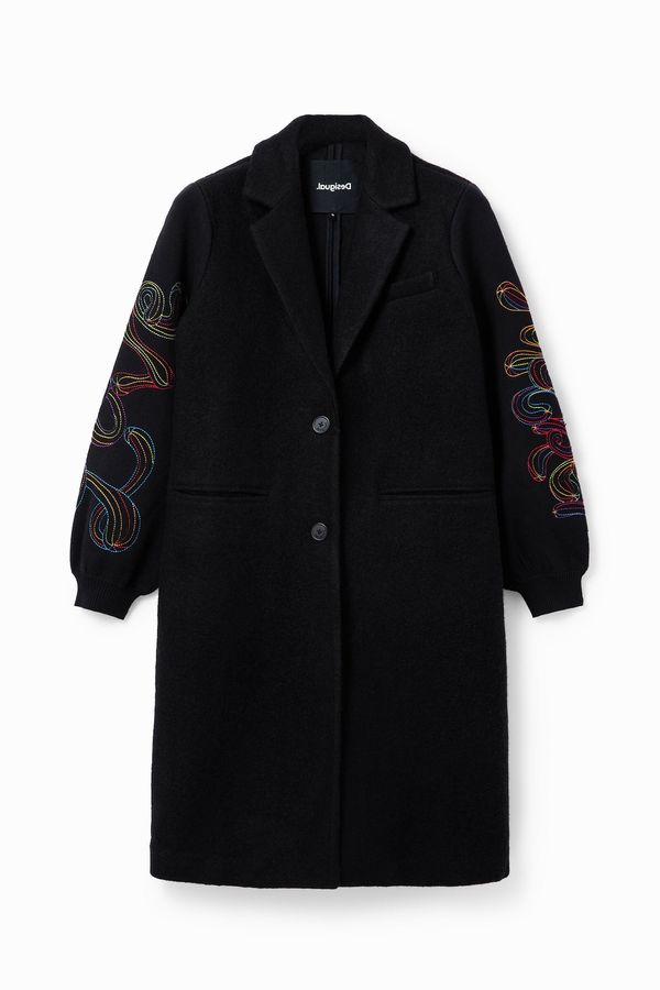 Desigual Desigual Преходно палто  синьо / жълто / червено / черно