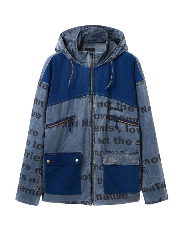 Desigual Desigual Преходно яке 'Anikin'  синьо / син деним / черно