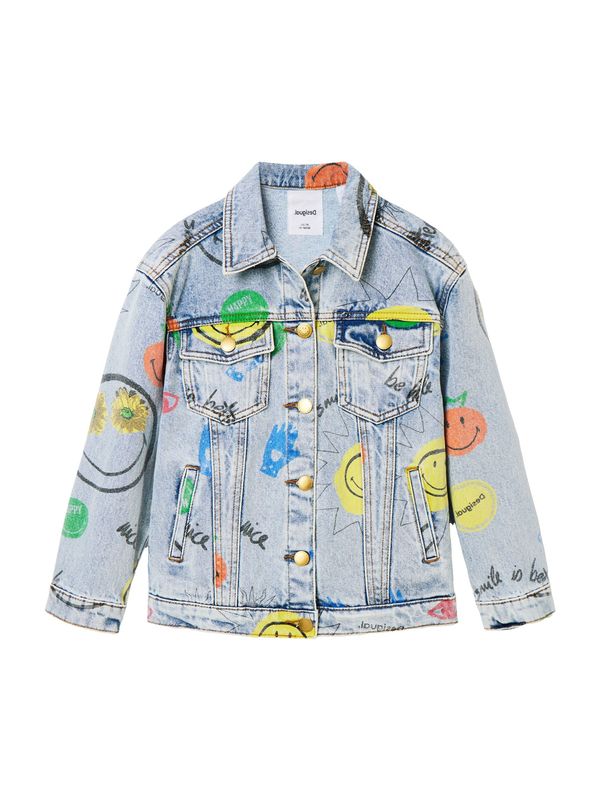 Desigual Desigual Преходно яке 'CHAQ AFRICA'  тюркоазен / светлосиньо / лимоненожълто / корал