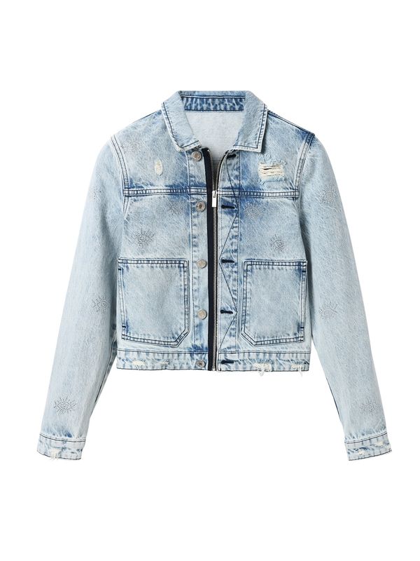 Desigual Desigual Преходно яке 'Chaq Feriha'  син деним
