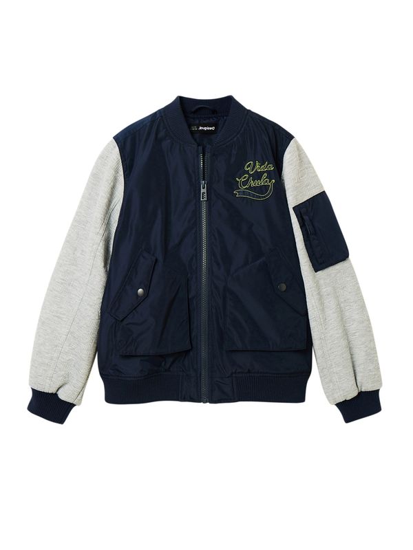 Desigual Desigual Преходно яке 'Chaq'  нейви синьо / жълто / сив меланж