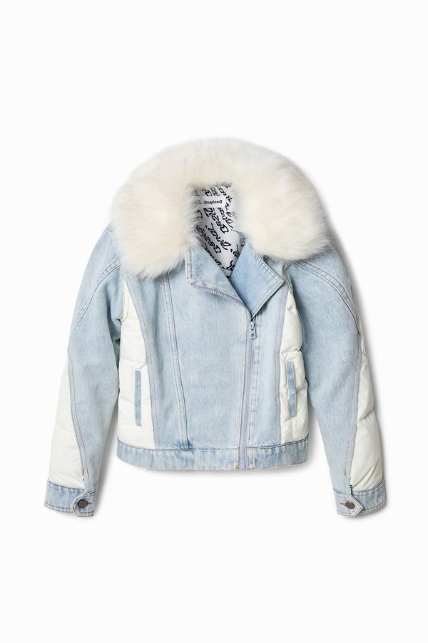 Desigual Desigual Преходно яке 'Pluton'  син деним / бял деним