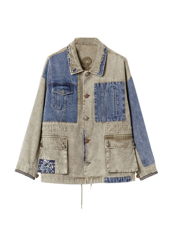 Desigual Desigual Преходно яке  сапфирено синьо / каки