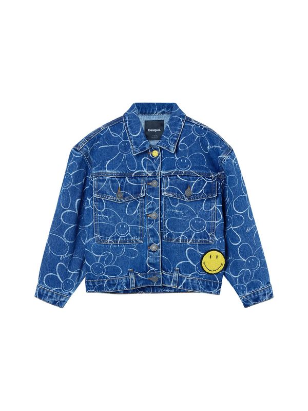 Desigual Desigual Преходно яке  синьо / светлосиньо / бяло