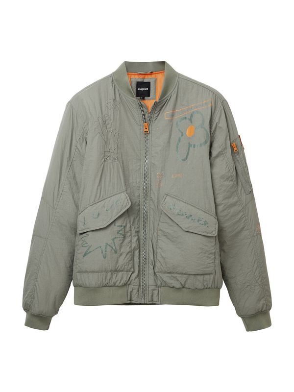 Desigual Desigual Преходно яке  сиво / оранжево