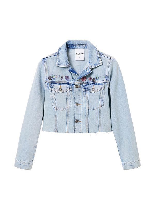 Desigual Desigual Преходно яке 'Soho'  син деним / светлозелено / тъмнолилаво / пъпеш