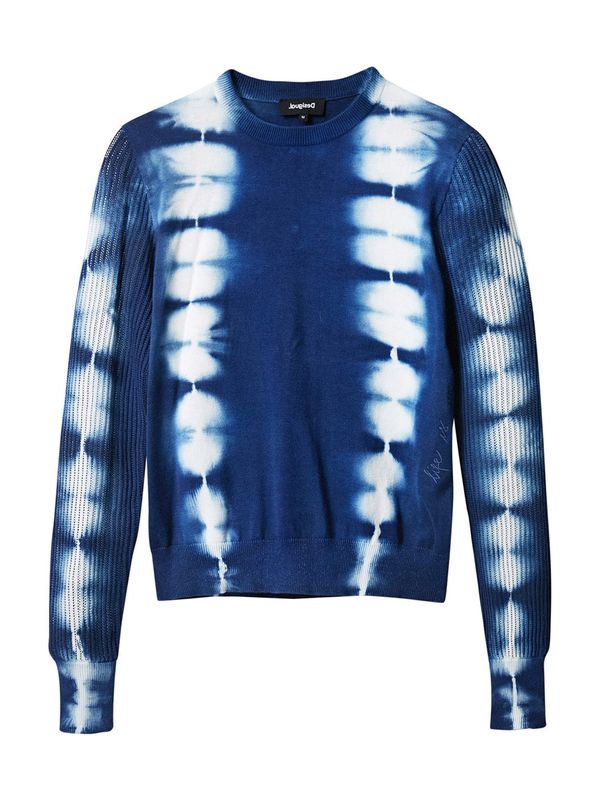 Desigual Desigual Пуловер 'Muriel'  нейви синьо / бяло