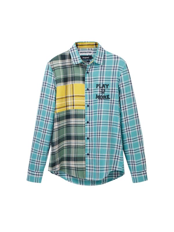 Desigual Desigual Риза 'Rod'  циан / жълто / зелено / бяло