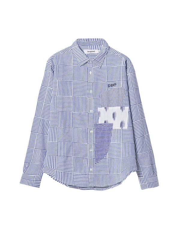 Desigual Desigual Риза  синьо / бяло