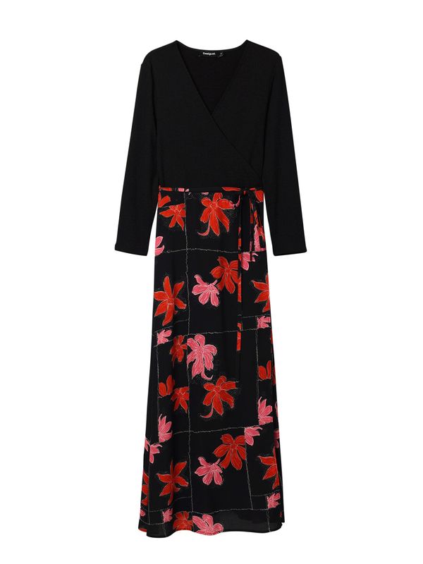 Desigual Desigual Рокля  бледорозово / огнено червено / черно