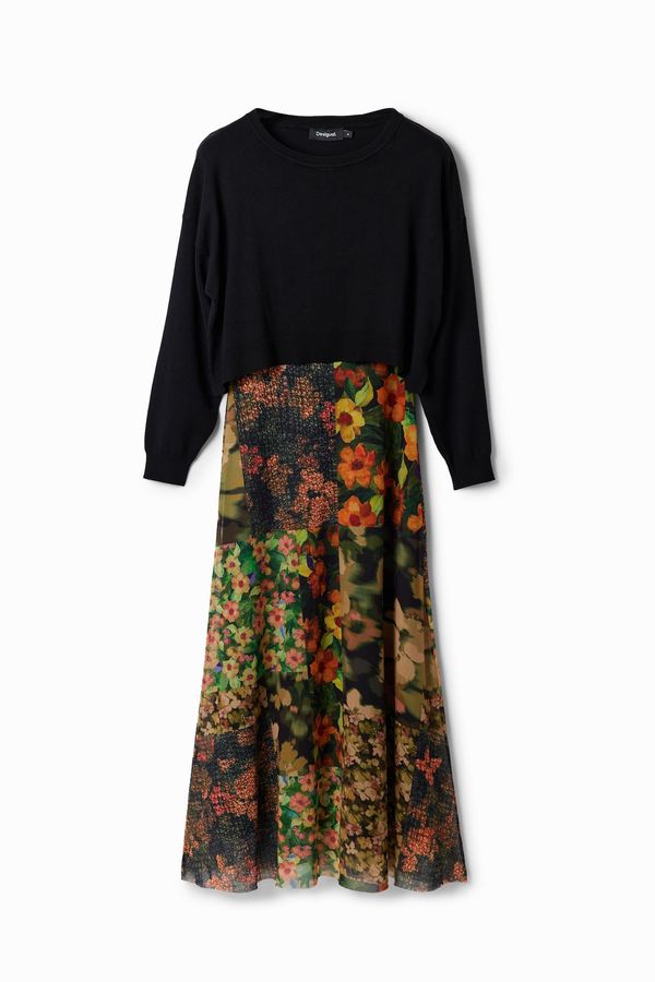 Desigual Desigual Рокля  маслина / пъстро