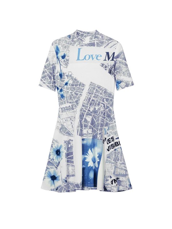 Desigual Desigual Рокля  морскосиньо / светлосиньо / бяло