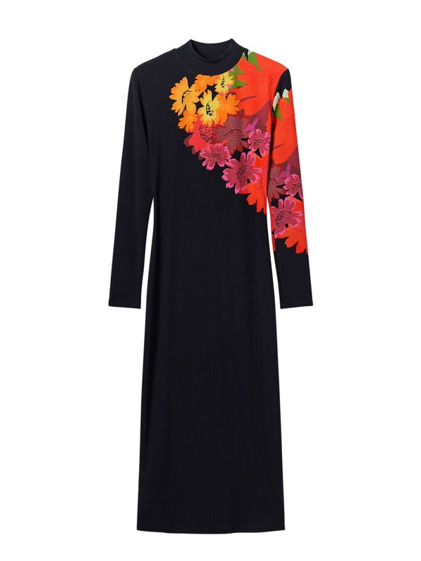 Desigual Desigual Рокля  оранжево / алено / червена боровинка / черно