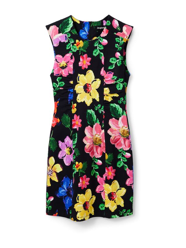 Desigual Desigual Рокля 'PICHIFLO'  жълто / светлозелено / бледорозово / черно