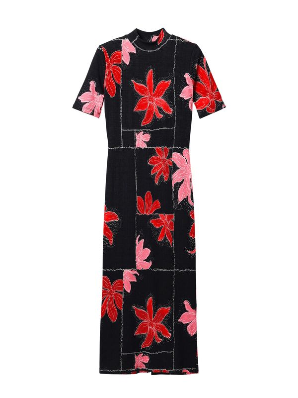 Desigual Desigual Рокля  питая / алено / черно / мръсно бяло