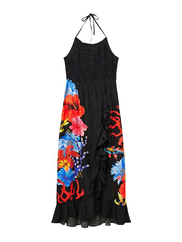 Desigual Desigual Рокля 'Pomelo'  синьо / жълто / червено / черно