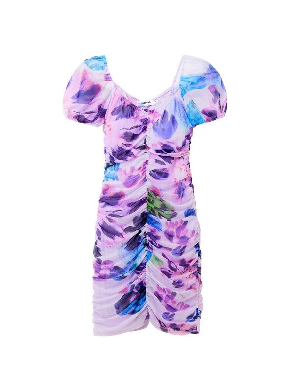 Desigual Desigual Рокля  синьо / зелено / лилав / бледорозово