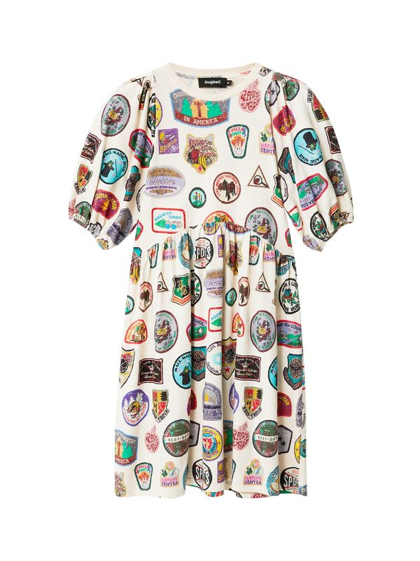 Desigual Desigual Рокля  светлосиньо / зелено / лилав / мръсно бяло