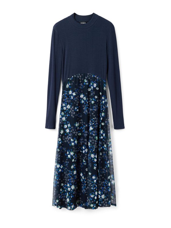 Desigual Desigual Рокля 'VEST_MICHIGAN'  синьо / нейви синьо / бяло