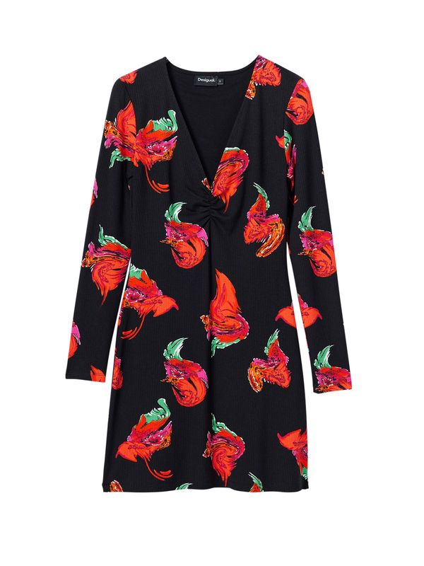 Desigual Desigual Рокля  зелено / червено / черно