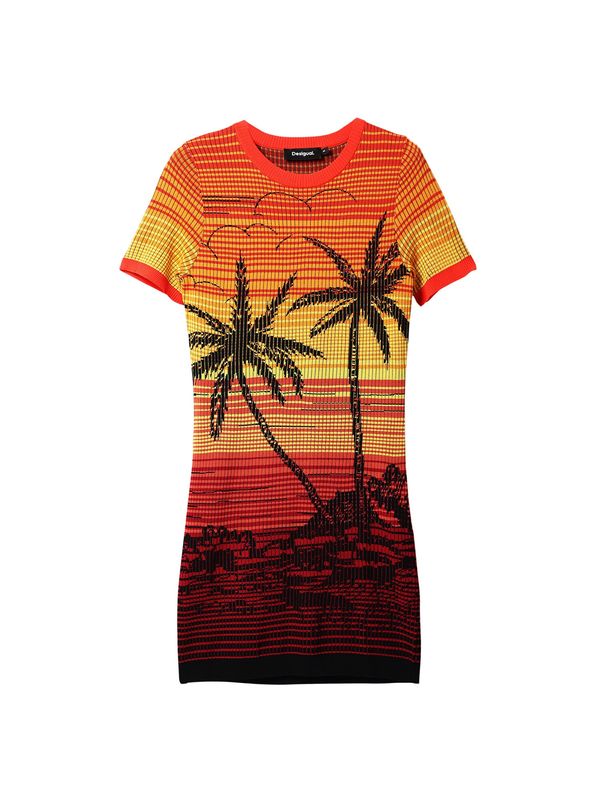 Desigual Desigual Рокля  жълто / оранжево / червено