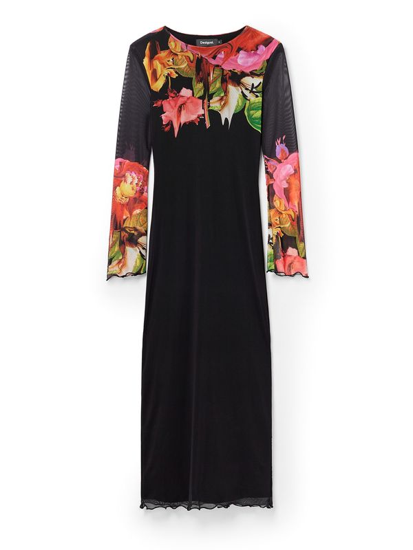 Desigual Desigual Рокля  жълто / зелено / розово / черно