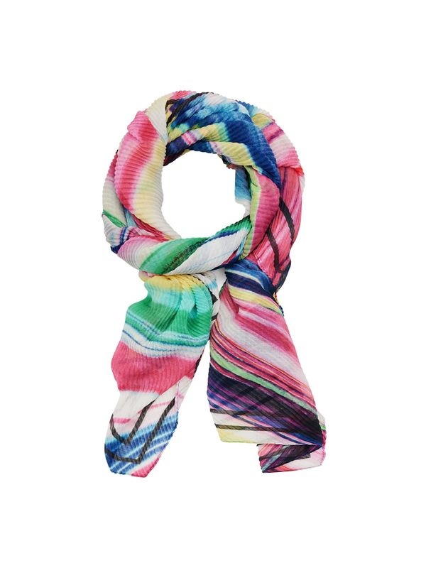Desigual Desigual Шал  бежово / синьо / жълто / зелено / розово