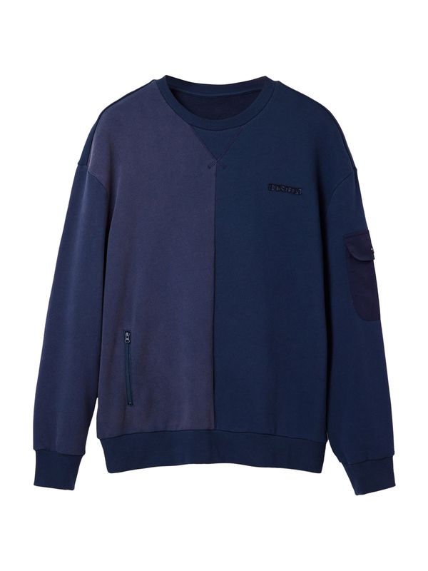 Desigual Desigual Суичър 'Bruno'  морскосиньо / нейви синьо / черно