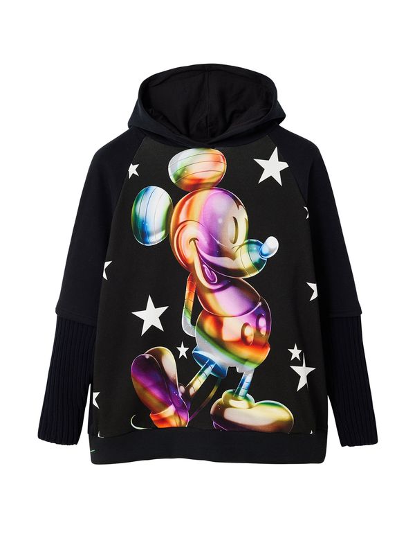 Desigual Desigual Суичър  лилав / светлооранжево / черно / бяло