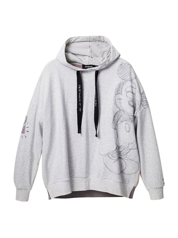 Desigual Desigual Суичър  сив меланж / светлочервено / черно